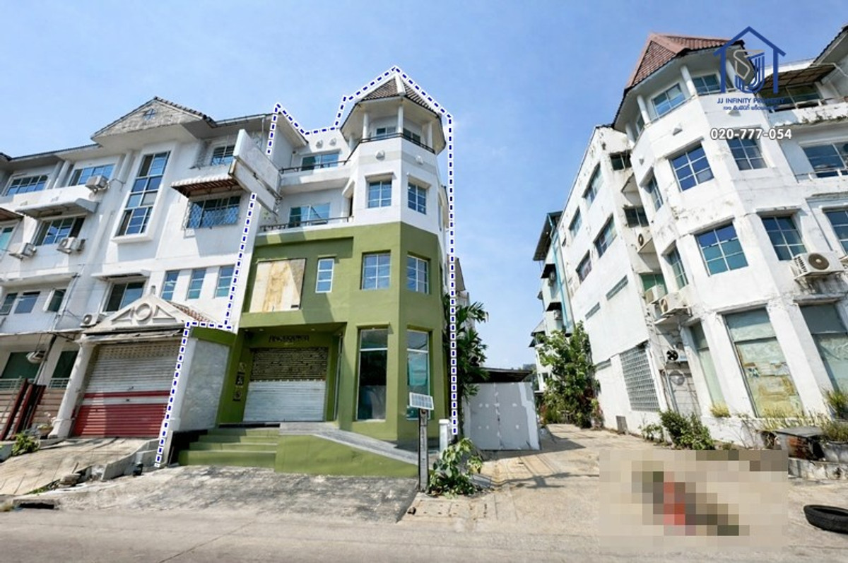 For SaleHome OfficeYothinpattana,CDC : 4-storey home office for sale, Town in Town Village, 32 square meters, corner unit, Sriwara Road, near Ramintra-At Narong Expressway.