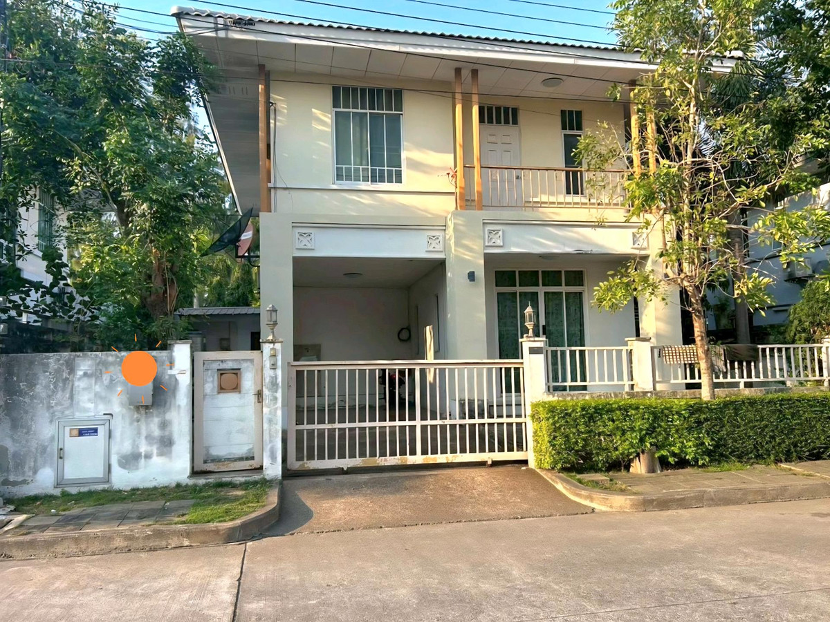 For RentHouseLadkrabang, Suwannaphum Airport : For rent, 2-story detached house, 52 sq m., on Romklao Road - along the motorway.   Near Suvarnabhumi Airport