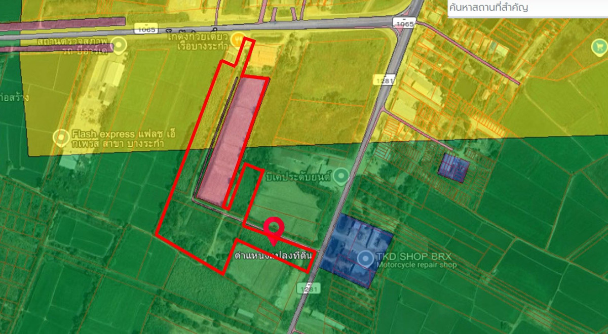 ขายที่ดินพิษณุโลก : ที่ดินบางระกำ พิษณุโลก 25-0-95 ไร่ ติดถนนหลวงถึง 2 ด้าน (ถนน 1065, 1281)  โอกาสทองที่ไม่ควรพลาด!🚀