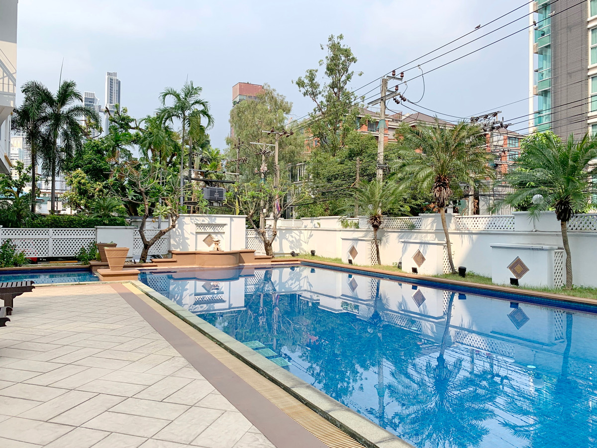 ให้เช่าคอนโดสุขุมวิท อโศก ทองหล่อ : ให้เช่า 2 ห้องนอน ชั้น 6 เดอะ แบงค็อก สุขุมวิท 61 ใกล้ BTS เอกมัย  