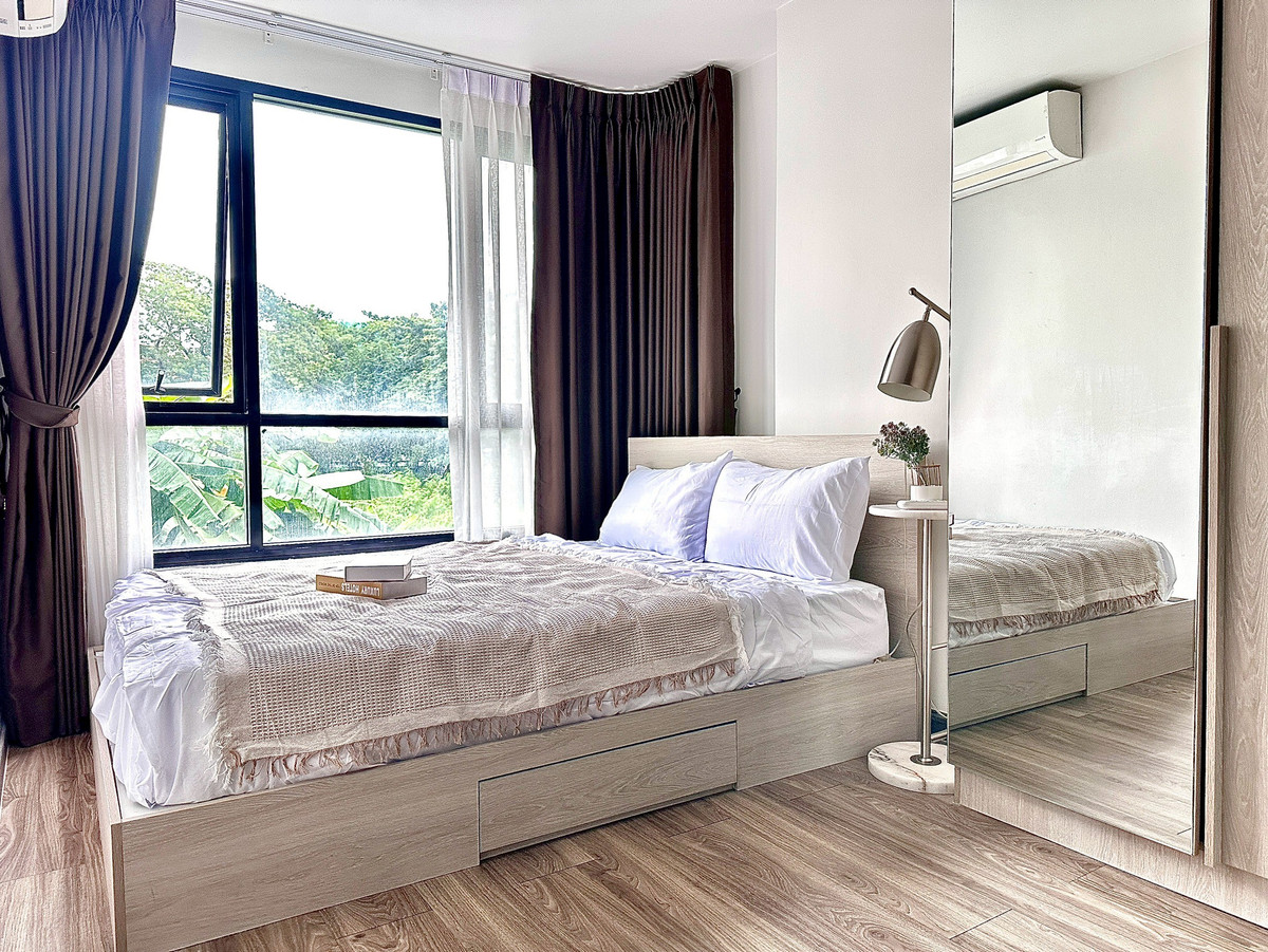 For RentCondoRatchadapisek, Huaikwang, Suttisan : Low-rise condo with a beautiful unit, comfortable to live in, and a peaceful atmosphere