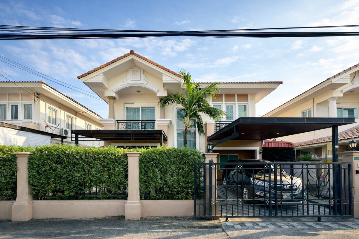 ขายบ้านปทุมธานี รังสิต ธรรมศาสตร์ : ขายด่วน🔥บ้านเดี่ยวภัสสร 12 รังสิต คลอง (50 ตร.ว) 4 นอน 4 น้ำ ราคา 4.5 ล้าน