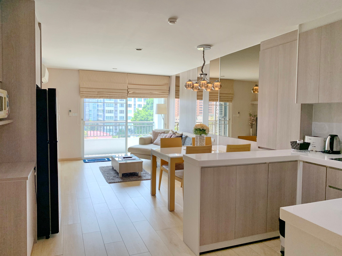 ให้เช่าคอนโดสุขุมวิท อโศก ทองหล่อ : ให้เช่า 2 ห้องนอน ชั้น 6 เดอะ แบงค็อก สุขุมวิท 61 ใกล้ BTS เอกมัย  