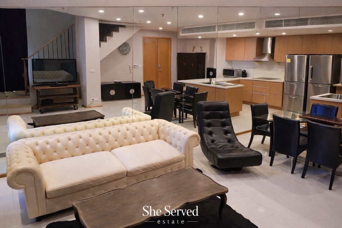 For RentCondoSukhumvit, Asoke, Thonglor : ◈ The Emporio Place ◈ Prime Sukhumvit 24 DuplexㆍSpacious 90 Sqm Layoutㆍ Floor 9-10 Rare duplex unit