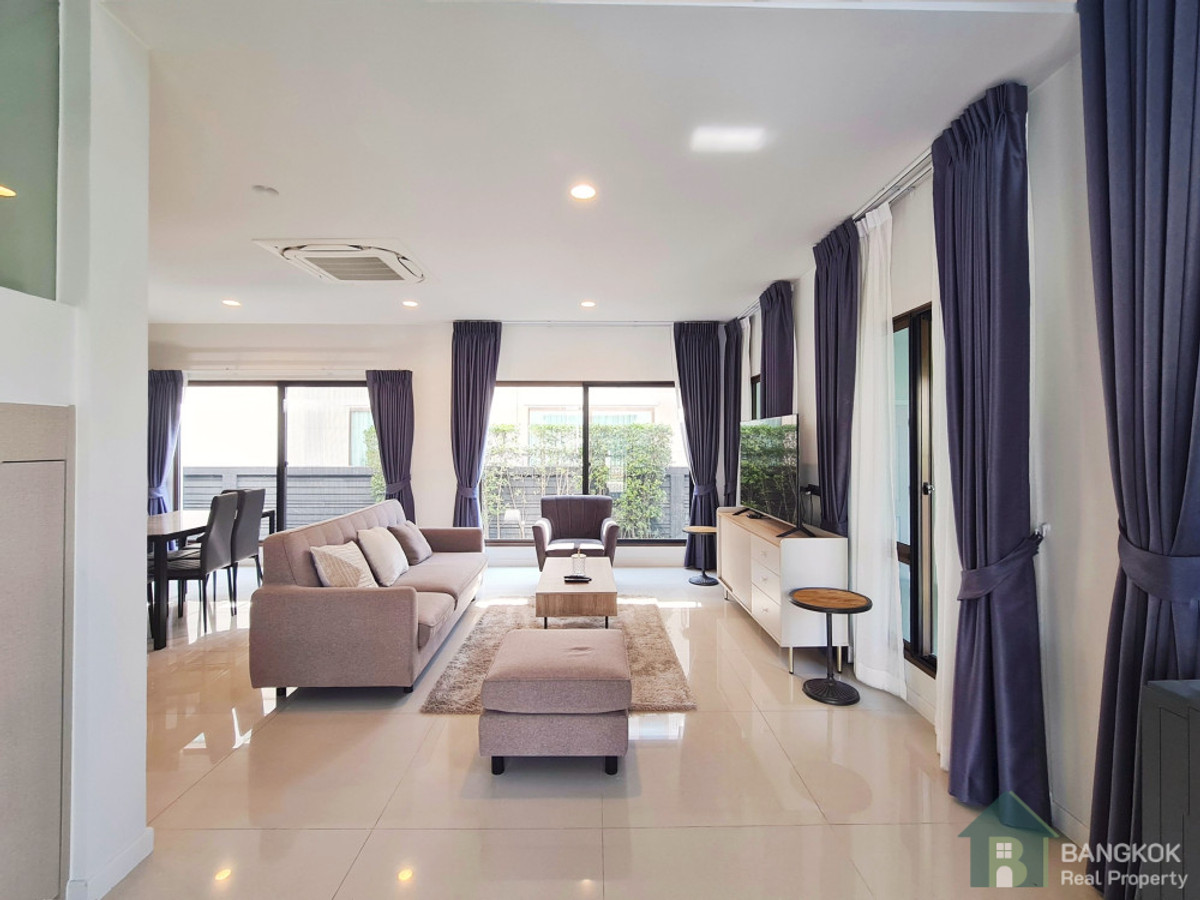 ให้เช่าบ้านพัฒนาการ ศรีนครินทร์ : บูราสิริ กรุงเทพฯ กรีธา | บ้านเดี่ยว 4 ห้องนอน สไตล์ทันสมัย ​​เดินไปไบรท์คอลเลจได้