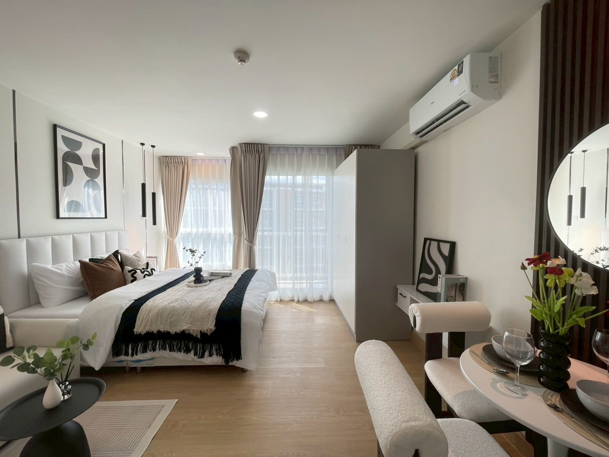 ขายคอนโดเลียบทางด่วนรามอินทรา : WE Condo Ekkamai - Ramindra / Studio (FOR SALE), วี คอนโด เอกมัย - รามอินทรา / สตูดิโอ (ขาย) AMP004