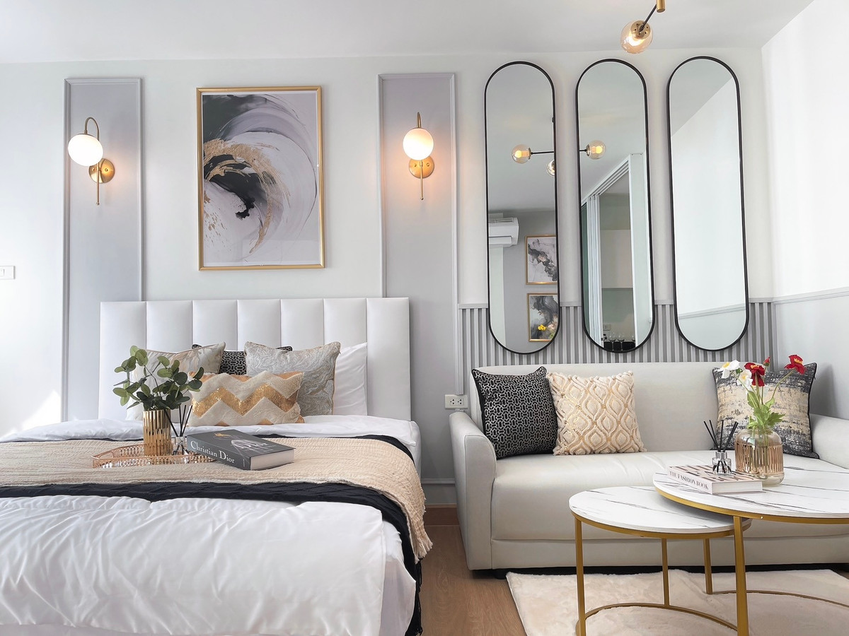 ขายคอนโดเลียบทางด่วนรามอินทรา : WE Condo Ekkamai - Ramindra / Studio (FOR SALE), วี คอนโด เอกมัย - รามอินทรา / สตูดิโอ (ขาย) AMP005