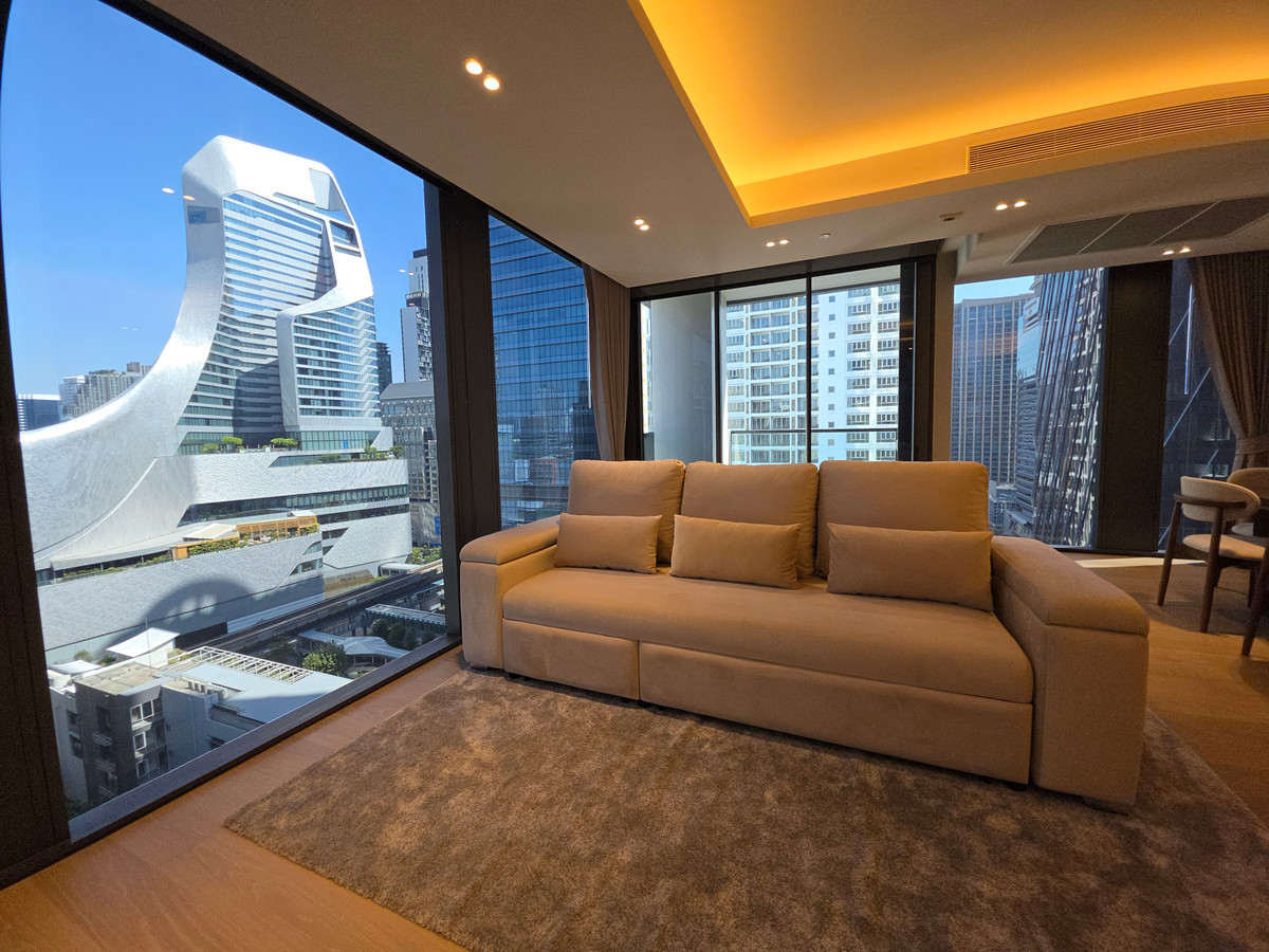 ให้เช่าคอนโดวิทยุ ชิดลม หลังสวน : Tonson One Residence for rent!🔥  2 bedrooms, 118 sq.m., fully furnished on a high floor with an unblocked view, close to BTS Ploenchit.