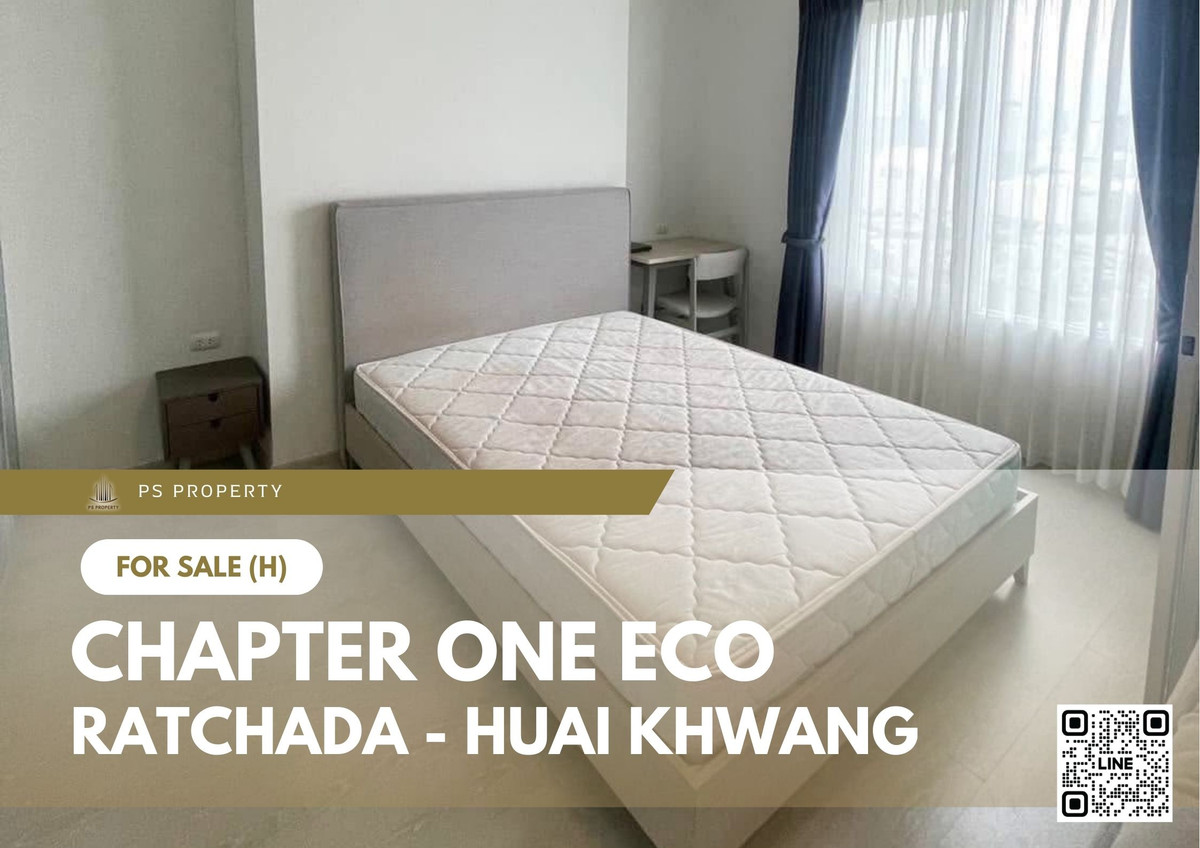 For SaleCondoRatchadapisek, Huaikwang, Suttisan : Urgent Sale 📍 Chapter One Eco Ratchada - Huai Khwang 📍 Fully furnished and equipped with appliances.
