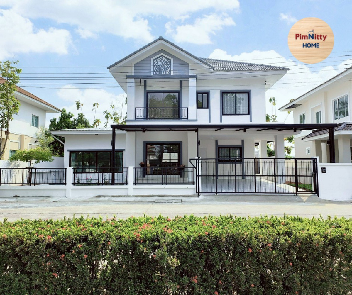 ขายบ้านมีนบุรี-ร่มเกล้า : 🔴บ้านเดี่ยว หลังใหญ่✨ หน้าสวน 🌲✨ โครงการติดถนนเลียบคลองสอง #หมู่บ้านแลนซีโอ รามอินทรา - นวมินทร์ ซาฟารีเวิลด์ 💢ห้องนอนชั้นล่างมีห้องน้ำในตัว ‼️พร้อมเฟอร์นิเจอร์ ใกล้ ซาฟารีเวิลด์ สำนักงานเขตคลองสามวา คู้บอน มีนบุรี หทัยราษฎร์ แฟ