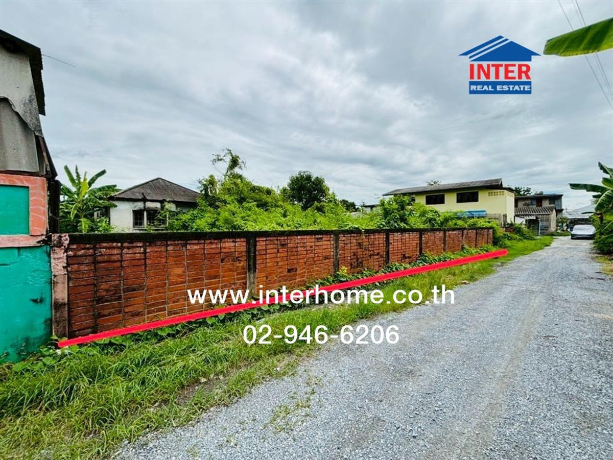 For SaleLandNakhon Pathom : Empty land 294 sq m. Empty land, Soi Thetsaban 13/3. (Soi Wat Om Yai) Phetkasem Road, Sam Phran, Nakhon Pathom