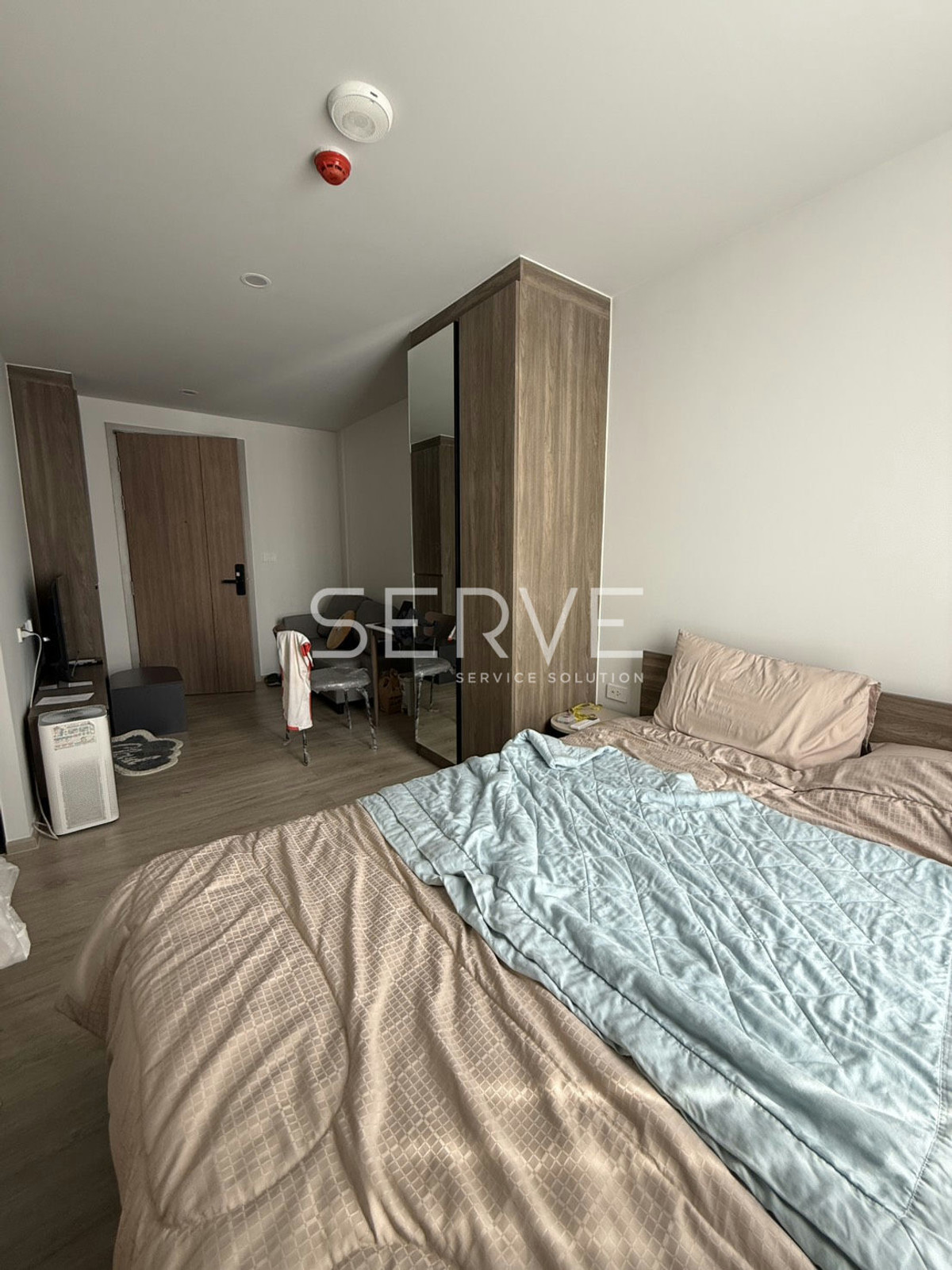 ให้เช่าคอนโดปทุมธานี รังสิต ธรรมศาสตร์ : 🔥8K🔥 - สตูดิโอ 23.28 ตร.ม. เฟอร์ฯ ครบ กับคอนโดใหม่ ทำเลดี ติด BTS คูคต 100 ม. ที่ Nue Core Khu Khot Station / ให้เช่าคอนโด