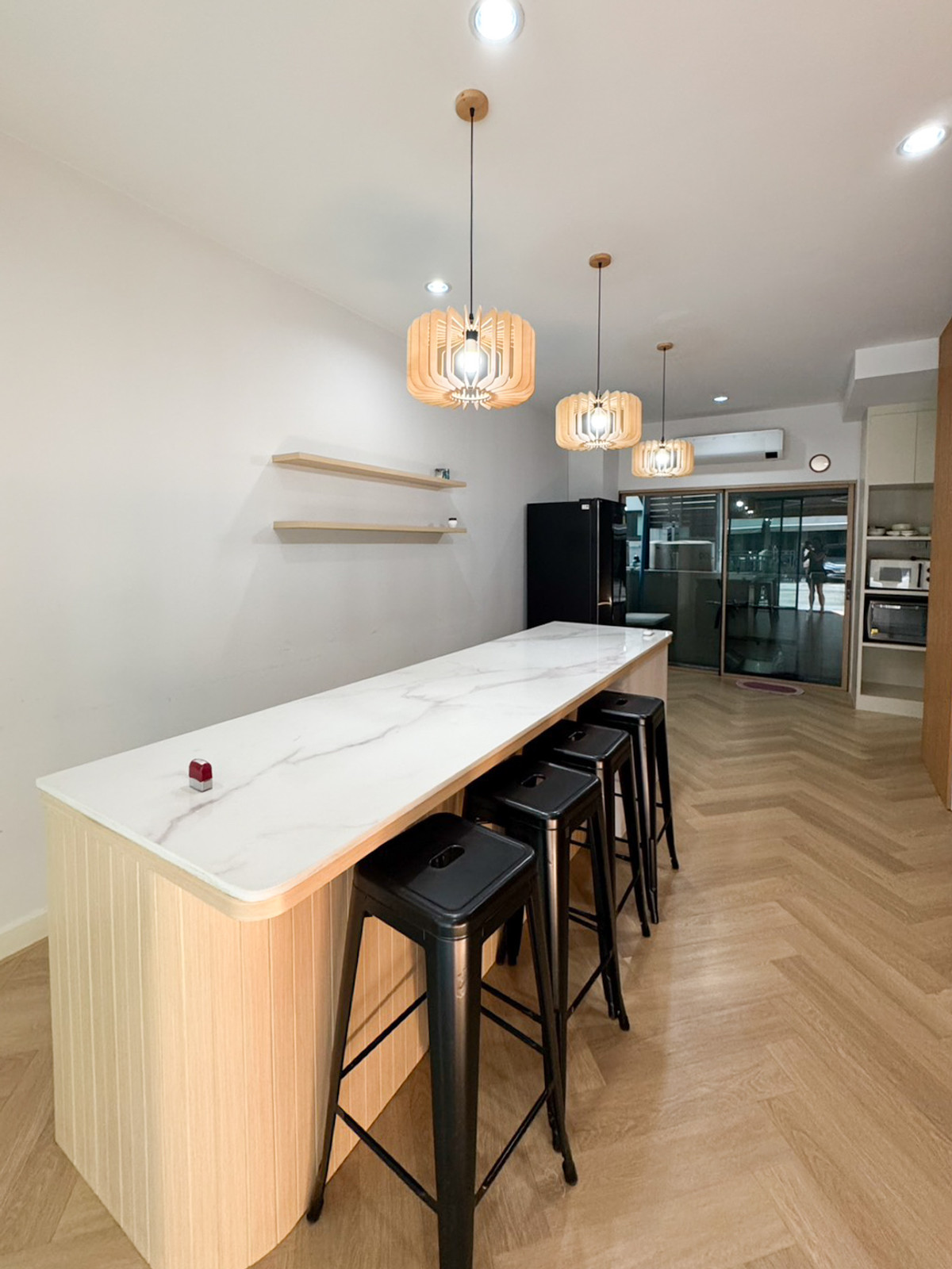 For RentTownhomeMin Buri, Romklao : 3-story townhome for rent, ready to move in. Near Wellington International School Suvarnabhumi Airport 🛫