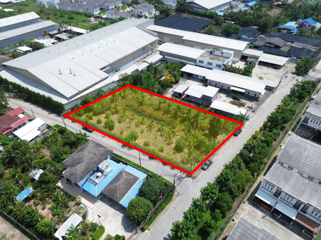 For SaleLandRathburana, Suksawat : Land for sale in Soi Suk Sawat 26, แยก 9-1 (Intersection 9-1), size 496.6 sq.wa., only 2.6 km from Suk Sawat Road. DD