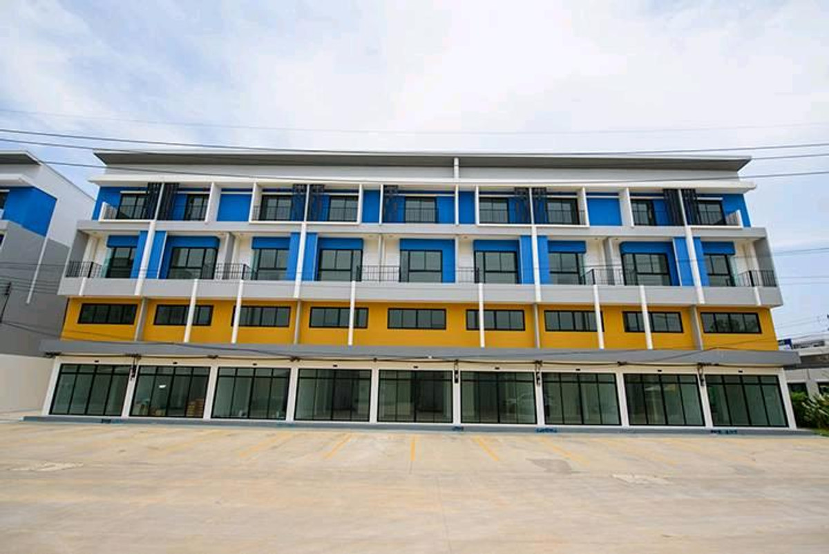 ให้เช่าอาคารพาณิชย์ปทุมธานี รังสิต ธรรมศาสตร์ : ให้เช่า​ อาคารพาณิชย์​ 4ชั้น​ บ้านราชพฤกษ์​ ตลาดไท