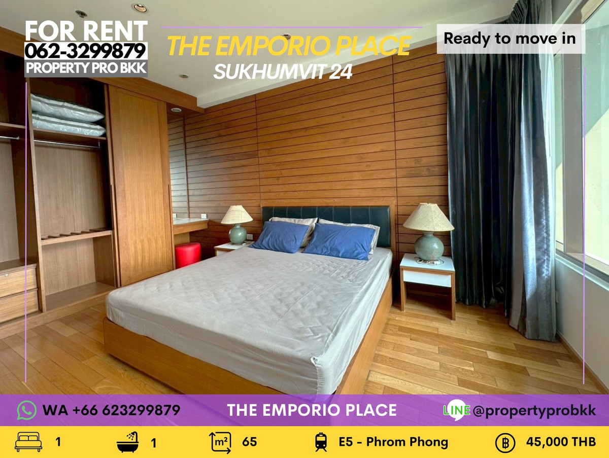 For RentCondoSukhumvit, Asoke, Thonglor : 🌟🌟 Urban Chic Living in the Heart of Sukhumvit! 1 bedroom condo for rent at The Emporio Place (Sukhumvit 24) 🌆