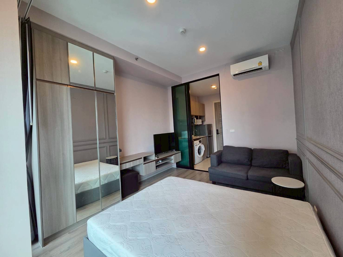 For RentCondoRamkhamhaeng, Hua Mak : PFD-08015 For rent, Knightsbridge Collage Ramkhamhaeng, studio 23 sq m., 16th floor, near MRT Lam Sali.
