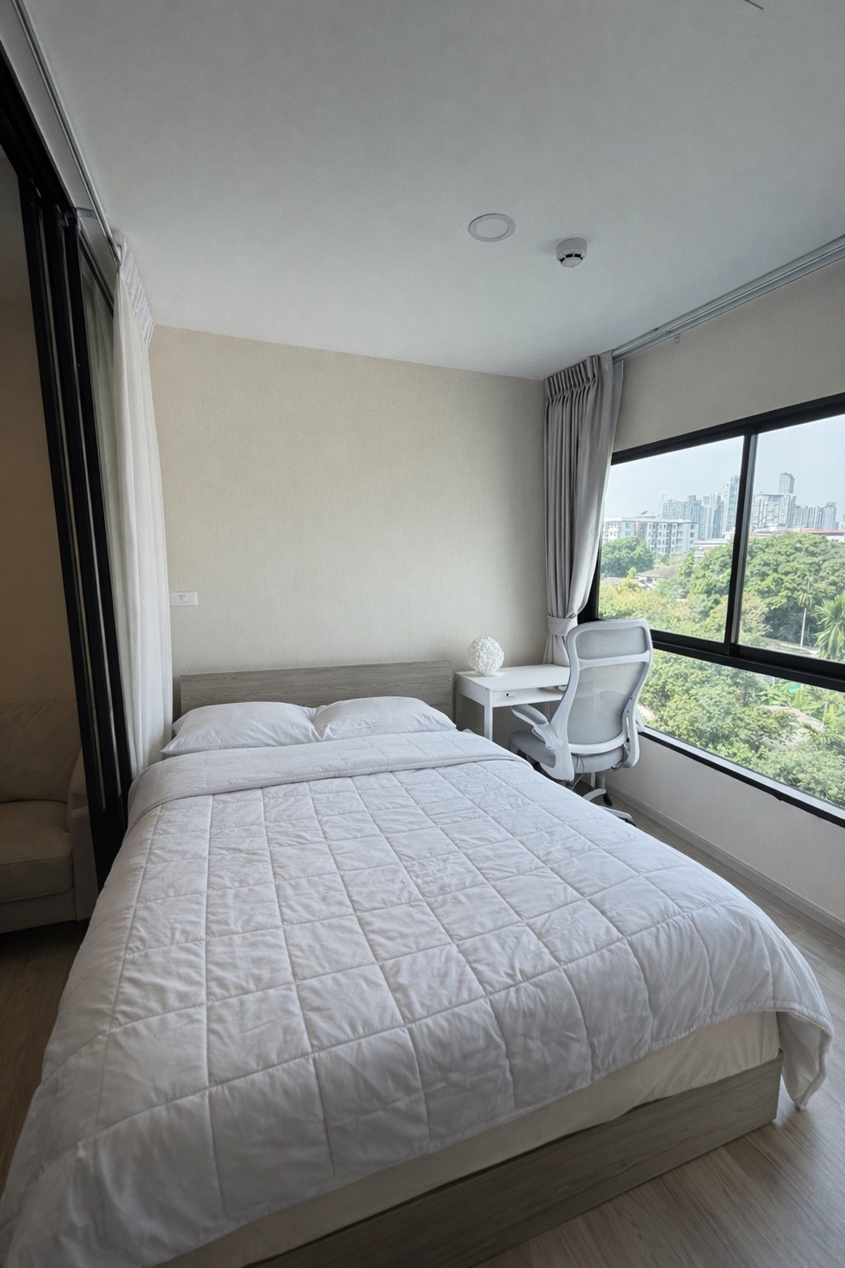 For RentCondoOnnut, Udomsuk : Condo for rent Plum Condo Sukhumvit 97/1, new room, beautiful, complete electrical appliances. Divided space makes it easy to organize your life 🏠
