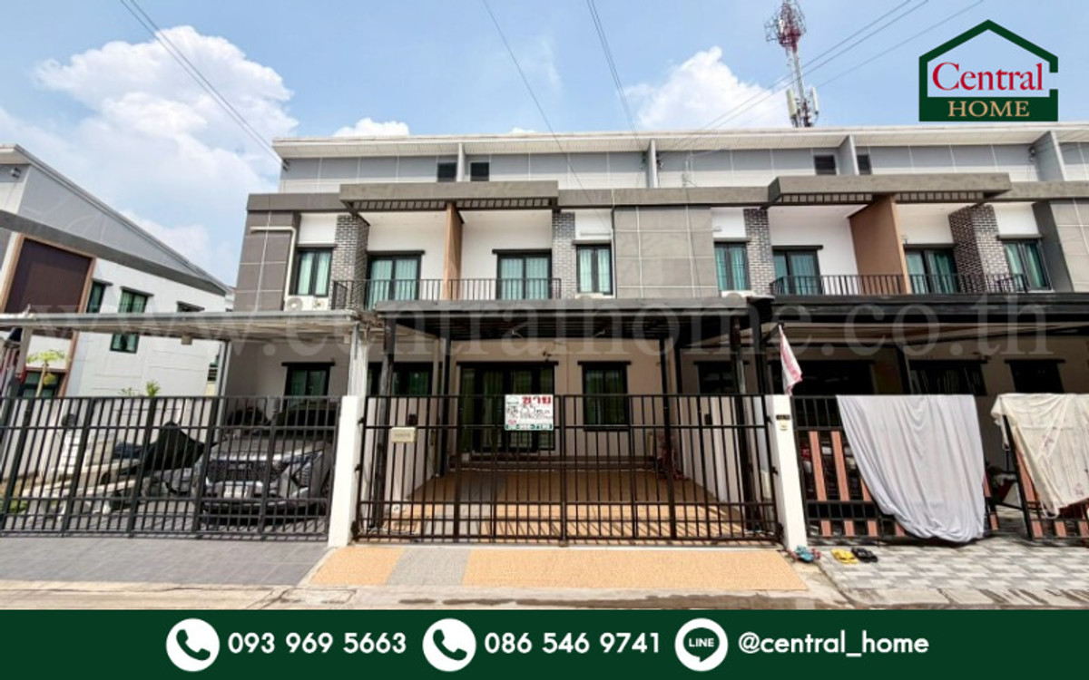 ขายทาวน์โฮมนนทบุรี บางใหญ่ บางบัวทอง : ทาวน์โฮม รัชชา กรีน กาญจนาภิเษก-กันตนา บ้านสวย ถูกที่สุดในโครงการ