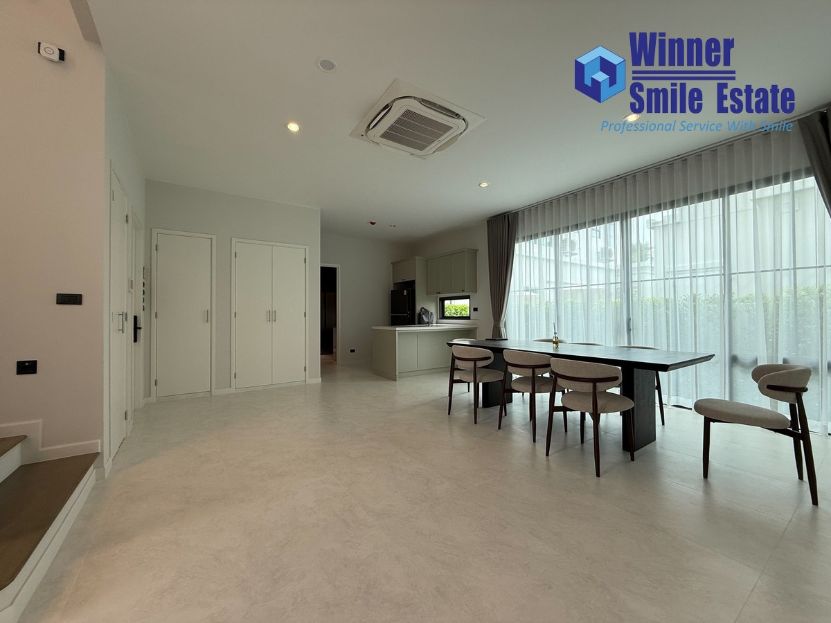 For RentHouseBangna, Bearing, Lasalle : For Rent Setthasiri Bangna KM.10 | Sansiri Project luxury House extremely 4 Bed 5 Bathroom 310 sqm. Fully Furnished
