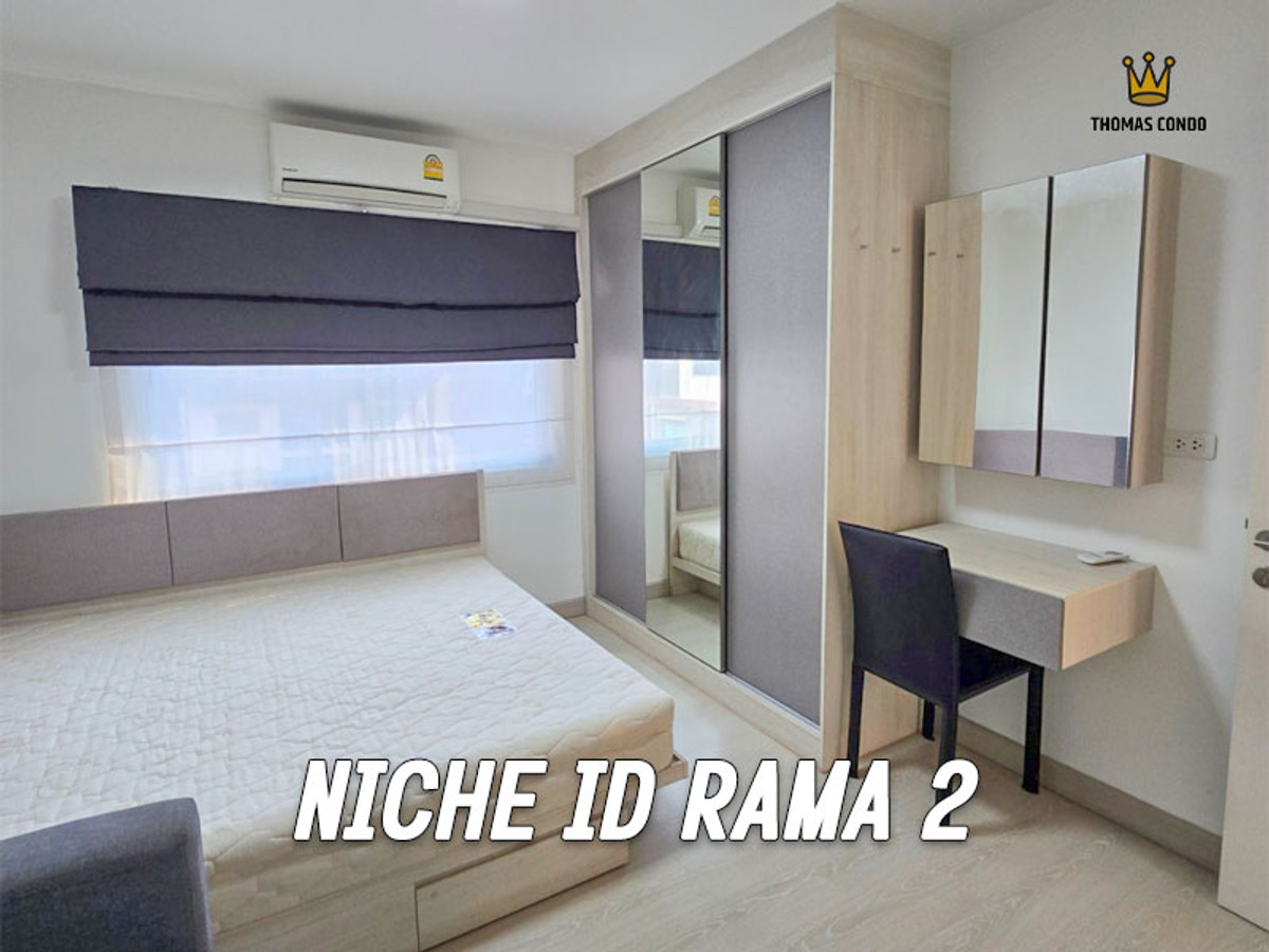 For SaleCondoRama 2, Bang Khun Thian : Condo for sale, Niche ID Rama 2, beautiful corner room, price at a loss! Only 1.89 million!
