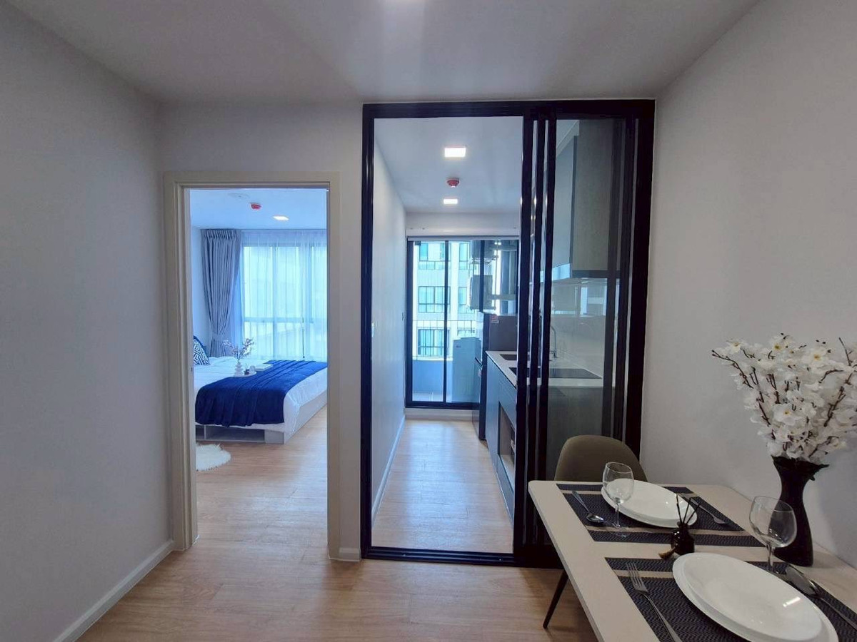 For RentCondoPathum Thani,Rangsit, Thammasat : Brand new room! Atmoz Kanaal Rangsit, fully furnished, ready to move in, central area 24 hrs., near Future Park & Rangsit University, only 13,000.- (negotiable!) ✨