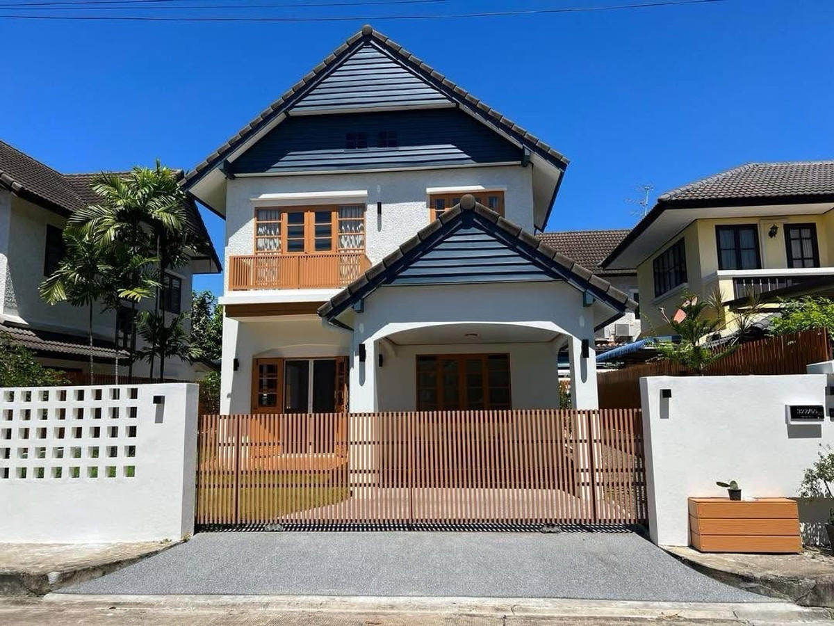 บ้านเชียงใหม่ : บ้านเดี่ยวให้เช่า ใกล้มีโชคพลาซ่า ,โรงเรียนต้นกล้า สันทราย เชียงใหม่