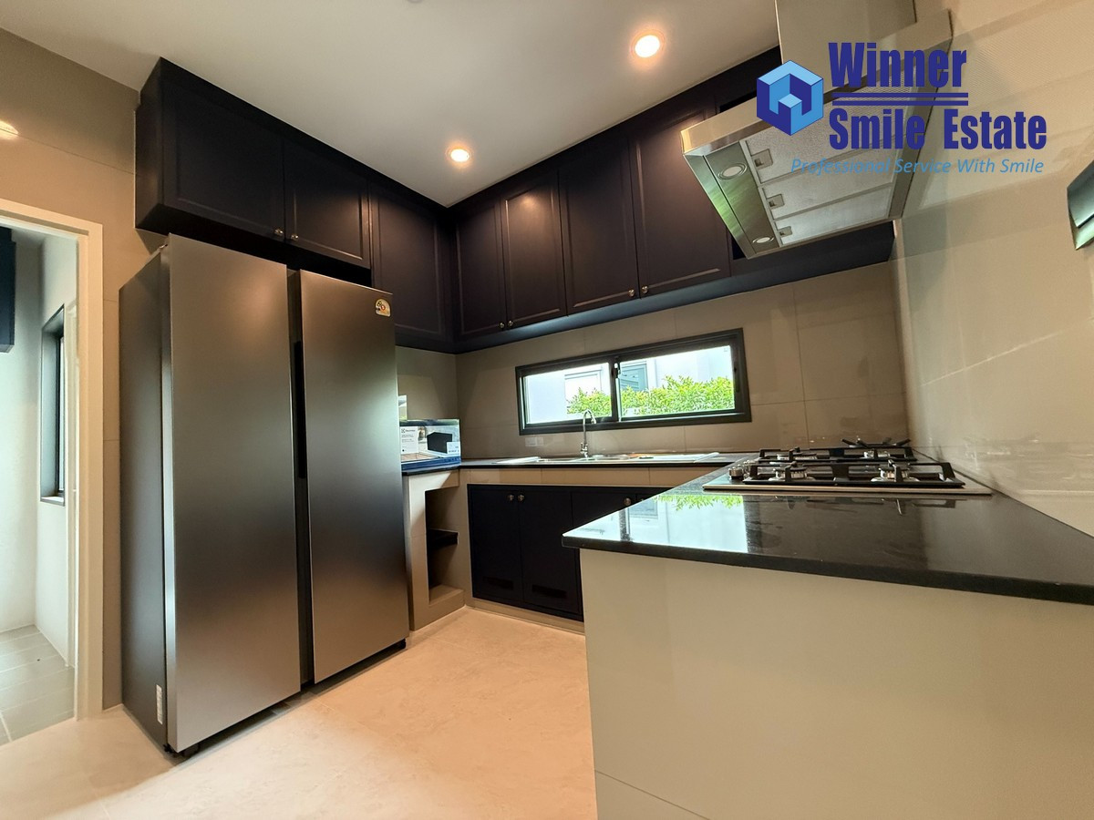 For RentHouseBangna, Bearing, Lasalle : For Rent Setthasiri Bangna KM.10 | Sansiri Project luxury House extremely 4 Bed 5 Bathroom 310 sqm. Fully Furnished