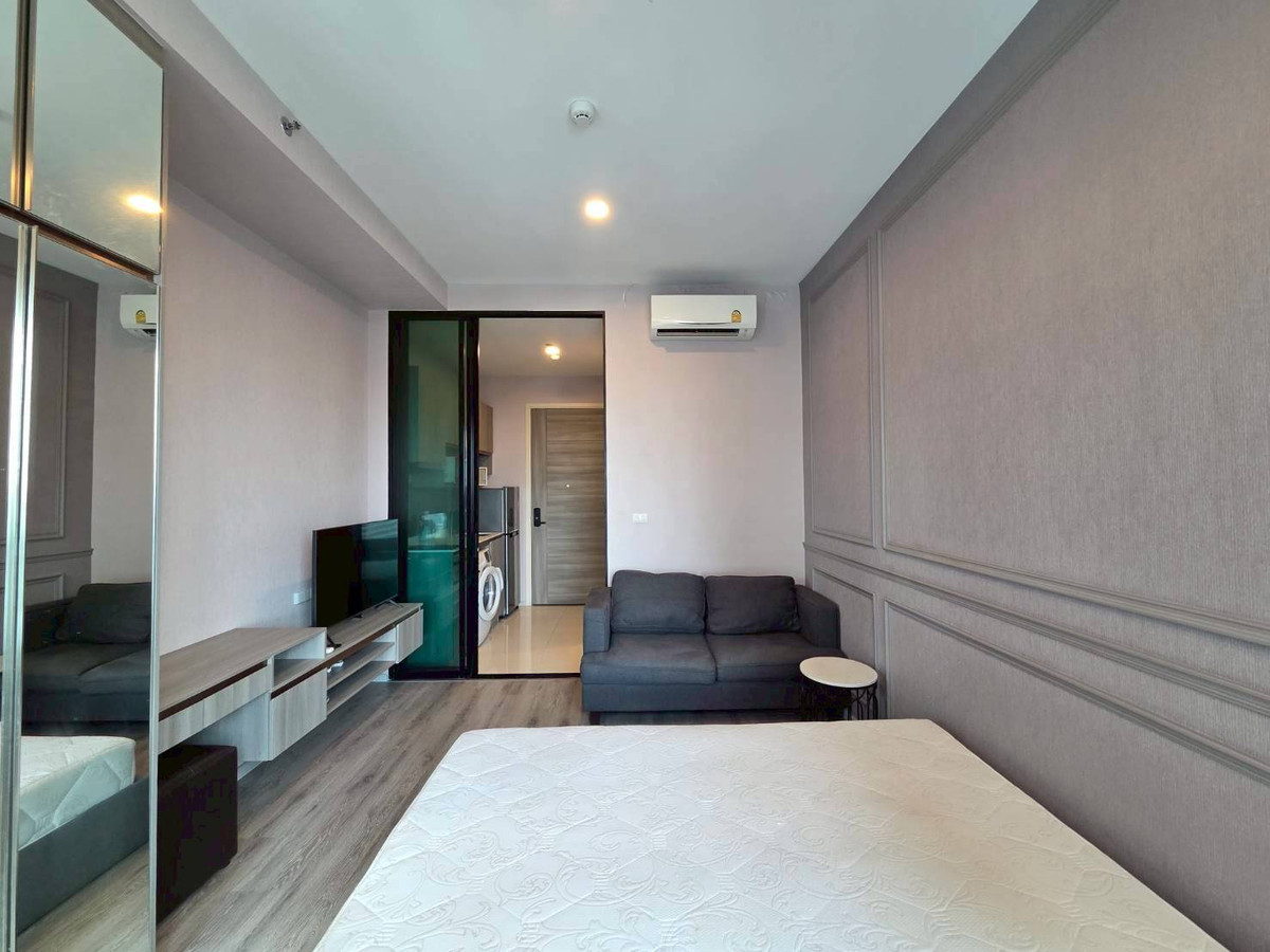 For RentCondoRamkhamhaeng, Hua Mak : PFD-08015 For rent, Knightsbridge Collage Ramkhamhaeng, studio 23 sq m., 16th floor, near MRT Lam Sali.