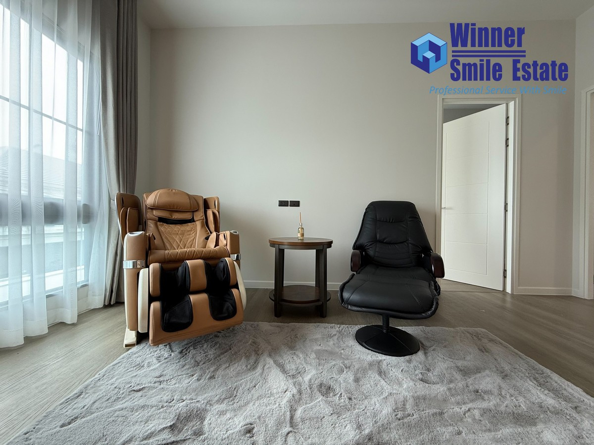 For RentHouseBangna, Bearing, Lasalle : For Rent Setthasiri Bangna KM.10 | Sansiri Project luxury House extremely 4 Bed 5 Bathroom 310 sqm. Fully Furnished