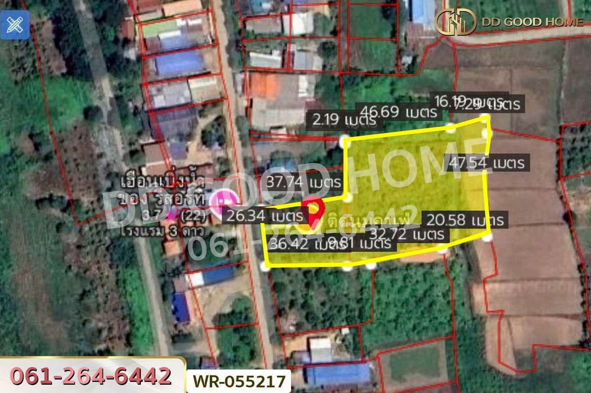 ขายที่ดินเลย : WR-055217 ที่ดินพร้อมบ้านแฝดเชียงคาน 2 ไร่ 184.5 ตร.ว. เลย ใกล้ถนนคนเดินเชียงคาน