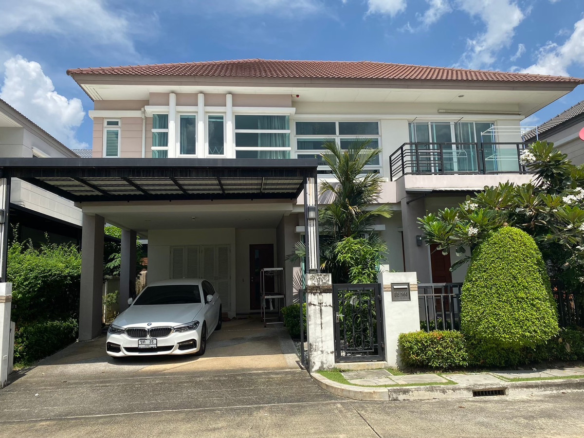 For SaleHouseNawamin, Ramindra : Detached house for sale, urgent! ✨ Bangkok Boulevard Ramintra 3 ✨ 3 bedrooms, 4 bathrooms, fully furnished and equipped with appliances.