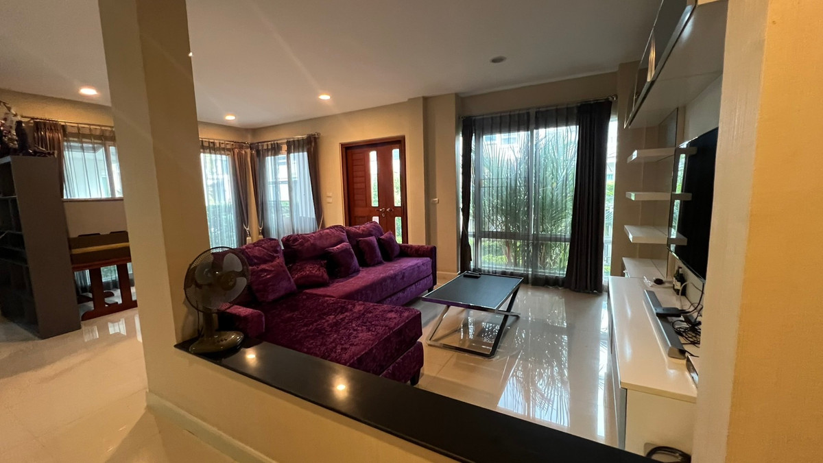 For SaleHouseNawamin, Ramindra : Detached house for sale, urgent! ✨ Bangkok Boulevard Ramintra 3 ✨ 3 bedrooms, 4 bathrooms, fully furnished and equipped with appliances.