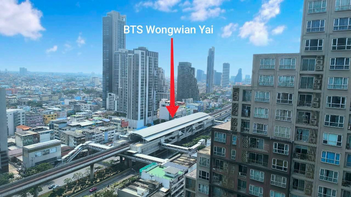 For SaleCondoWongwianyai, Charoennakor : IDEO Sathorn Wongwian Yai, Condo for sale near BTS Wongwian Yai, near BTS Krung Thonburi, near ICONSIAM. Condo for sale, Ideo Sathorn Wongwian Yai, room 1 Bed, 22nd floor, price lower than Land Department appraisal.