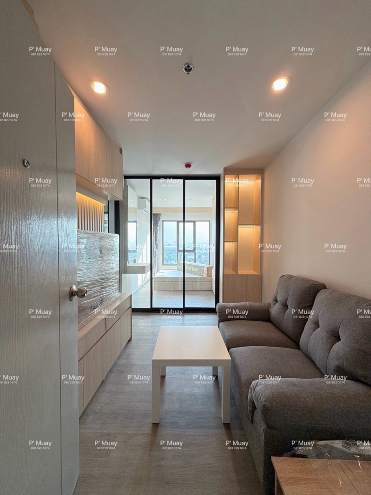 For RentCondoThaphra, Talat Phlu, Wutthakat : For rent, built-in room, bright wood, modern 🌈 open view ❤️ rent 11,000 baht #Regent Home Wutthakat