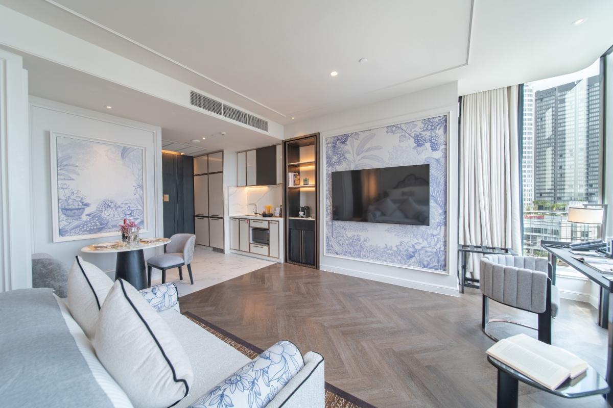 For RentCondoSukhumvit, Asoke, Thonglor : 🔥For Rent Now🔥 LA CLEF Executive Studio, 44 ​​sq.m., 150 meters from BTS Thonglor. Beautiful room, ready to move in + Free Wi-fi + Cleaning 3 times/week + Pets allowed (Promotional price until March 31, 2026)