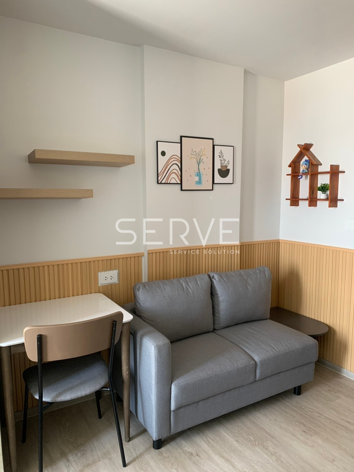 ให้เช่าคอนโดปทุมธานี รังสิต ธรรมศาสตร์ : สตูดิโอ ห้องสวย เฟอร์ฯ ครบ กั้นโซนครั้ว กับคอนโดใหม่ ทำเลดี ติด BTS คูคต 100 ม. ที่ Nue Core Khu Khot Station  / ให้เช่าคอนโด