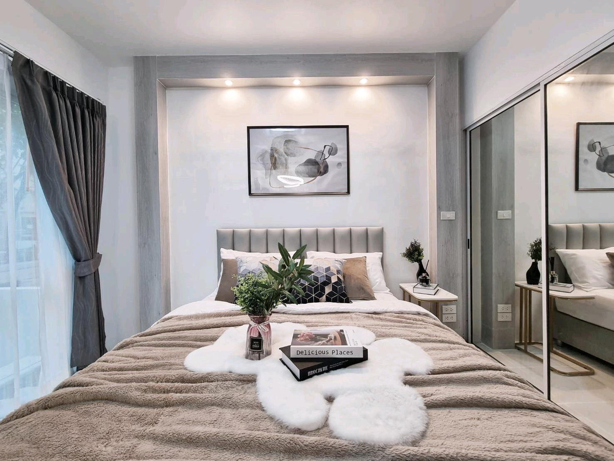 For SaleCondoOnnut, Udomsuk : For sale A Space sukhumvit 77
The room is decorated and ready to move in.
