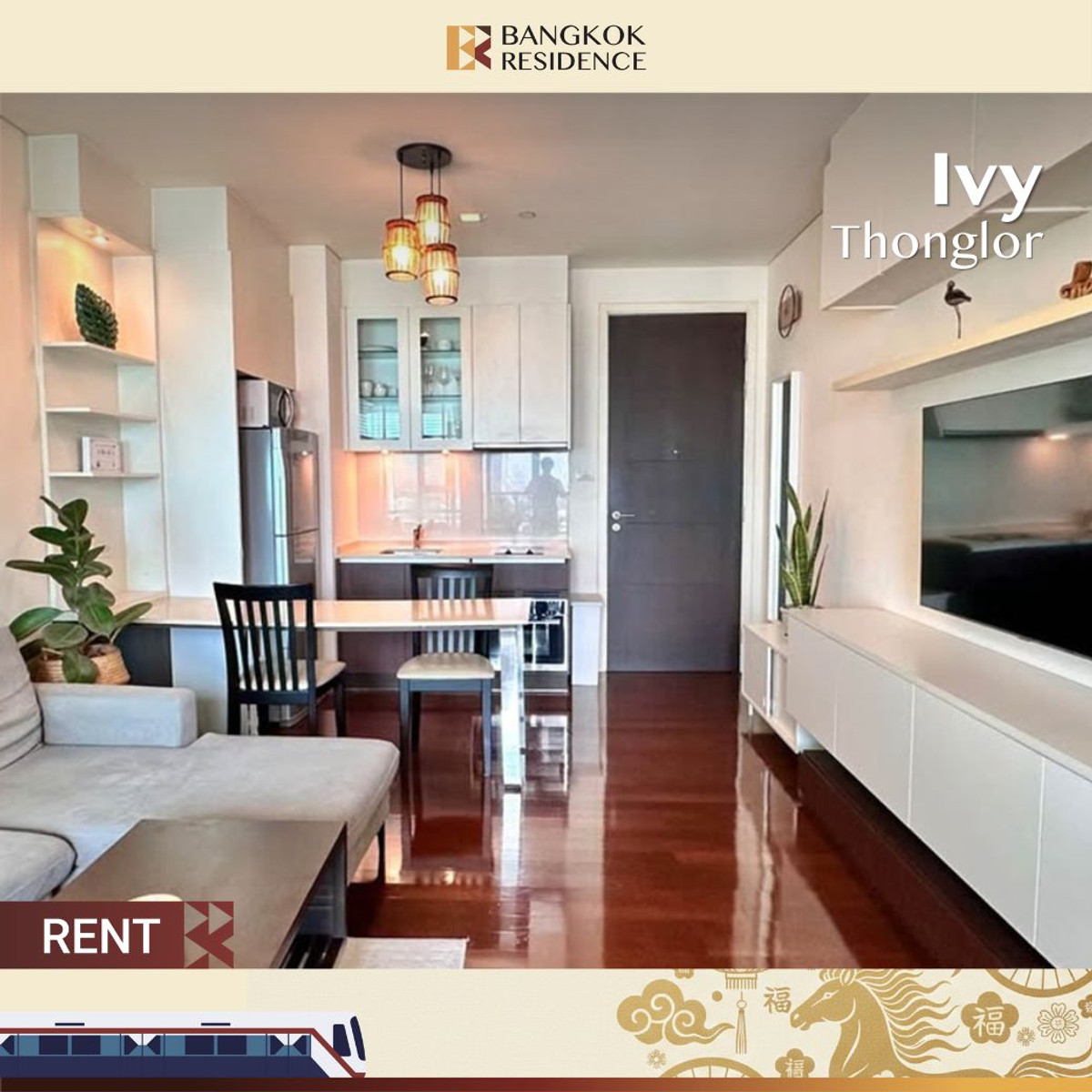 For RentCondoSukhumvit, Asoke, Thonglor :  Ivy Thonglor 💎Brand New Furniture & Fully Renovated, Near BTS Thong Lo 