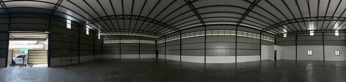 For RentWarehouseRama 2, Bang Khun Thian : Warehouse with office for rent Usable area 676 sq m., good location, Rama 2, purple area.
