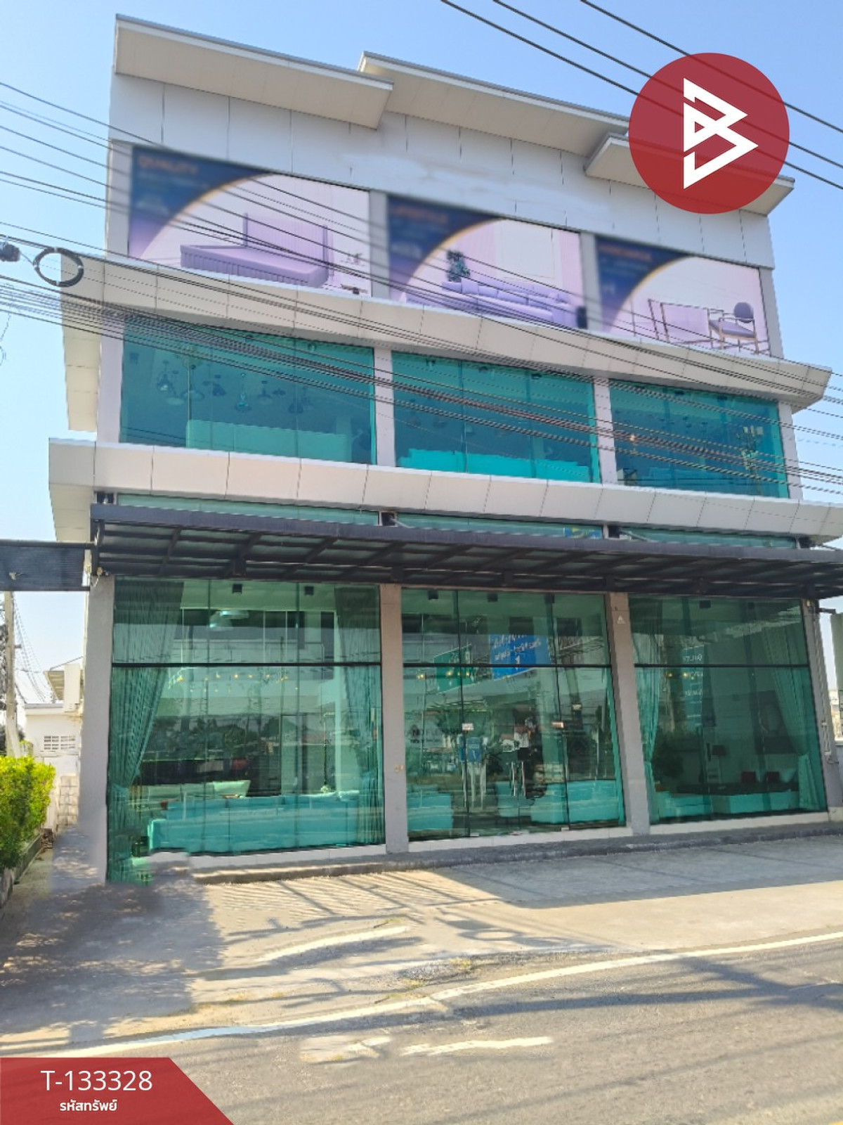 For SaleShop HouseSamut Prakan,Samrong : Office style commercial building for sale, area 67.9 sq m, Theparak, Samut Prakan.