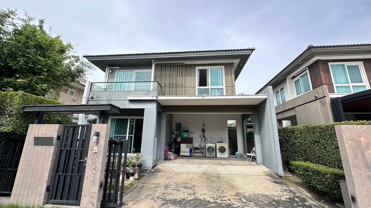 ขายบ้านลาดกระบัง สุวรรณภูมิ : หลังมุม 57.2ตรว 3นอน3น้ำ บ้านเดี่ยว 2 ชั้น มัณฑนา อ่อนนุช วงแหวน 4 