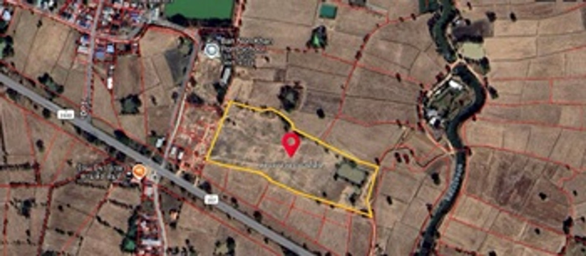 For SaleLandKhon Kaen : Empty land for sale, area 23-3-19 rai, Jane Chop Thit Road (Highway 2440 Muang Phon-Nong Song Hong), Nong Mek Subdistrict, Nong Song Hong District. Khon Kaen Province, selling price 35,696,256 baht