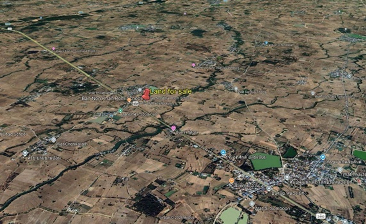 ขายที่ดินขอนแก่น : ขายที่ดินเปล่า พื้นที่ 23-3-19 ไร่ ถนนเจนจบทิศ ( ทางหลวง 2440 เมืองพล-หนองสองห้อง) ตำบลหนองเม็ก อำเภอหนองสองห้อง จังหวัดขอนแก่น ราคาขาย 35,696,256 บาท