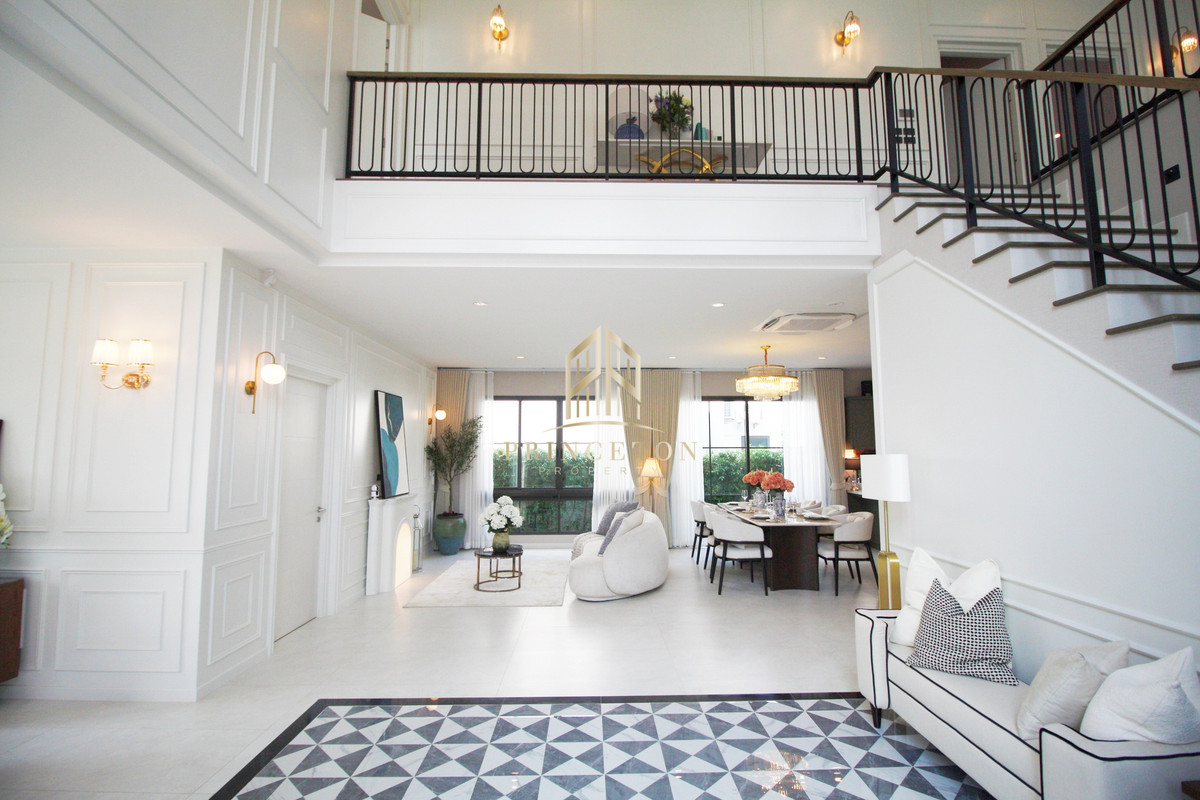 บ้านบางนา แบริ่ง ลาซาล :  บ้านเดี่ยวหรูสไตล์ Georgian เศรษฐสิริ บางนา กม.10 📞092-4252445 Setthasiri Bangna KM.10