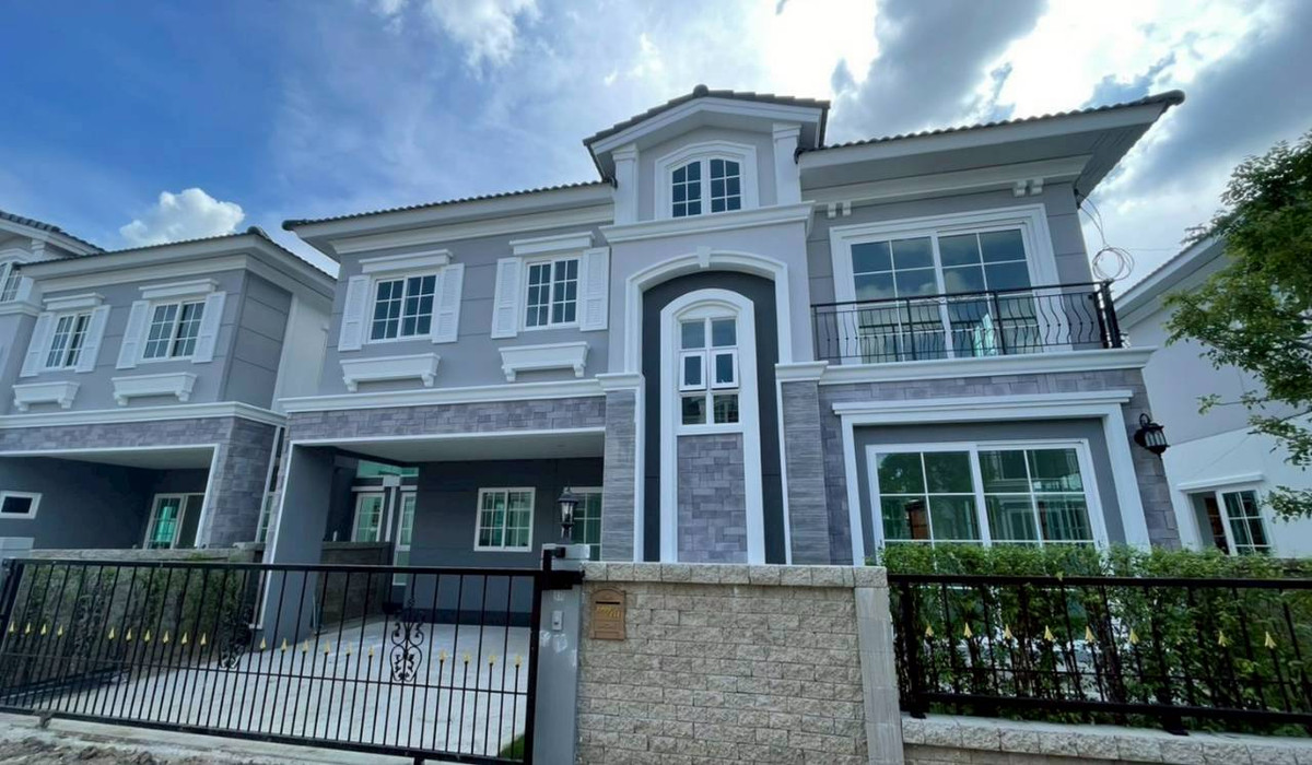 บ้านสมุทรปราการ สำโรง : ขายหรือให้เช่าบ้านเดี่ยว 2 ชั้น โครงการโกลเด้น นีโอ สุขุมวิท-ลาซาล ใกล้รถไฟฟ้าBTS สำโรง