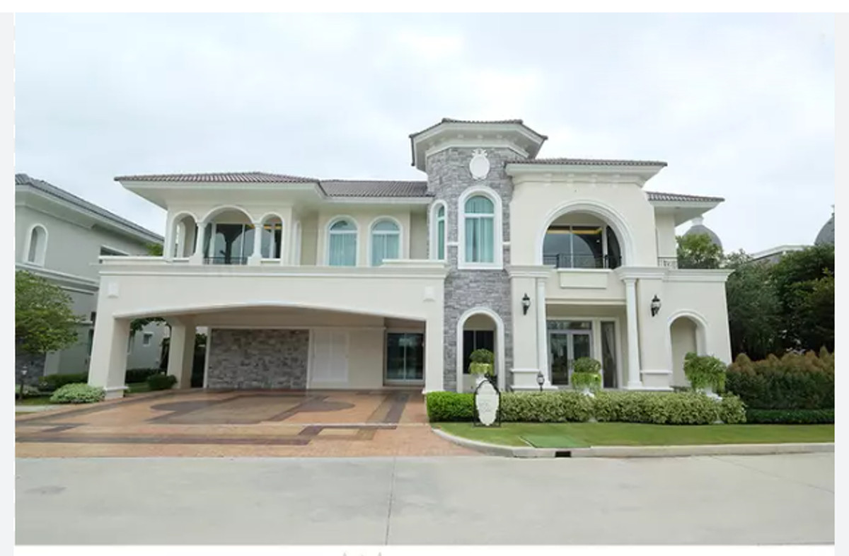 For RentHouseLadkrabang, Suwannaphum Airport : FOR RENT TWO GRAND MONACO BANGNA - WONGWAEN / 4 bedrooms 5 bathrooms / 120 Sqw. 425 Sqm. **190,000** CLOSE TO RAMKHAMHAENG 2 UNIVERSITY