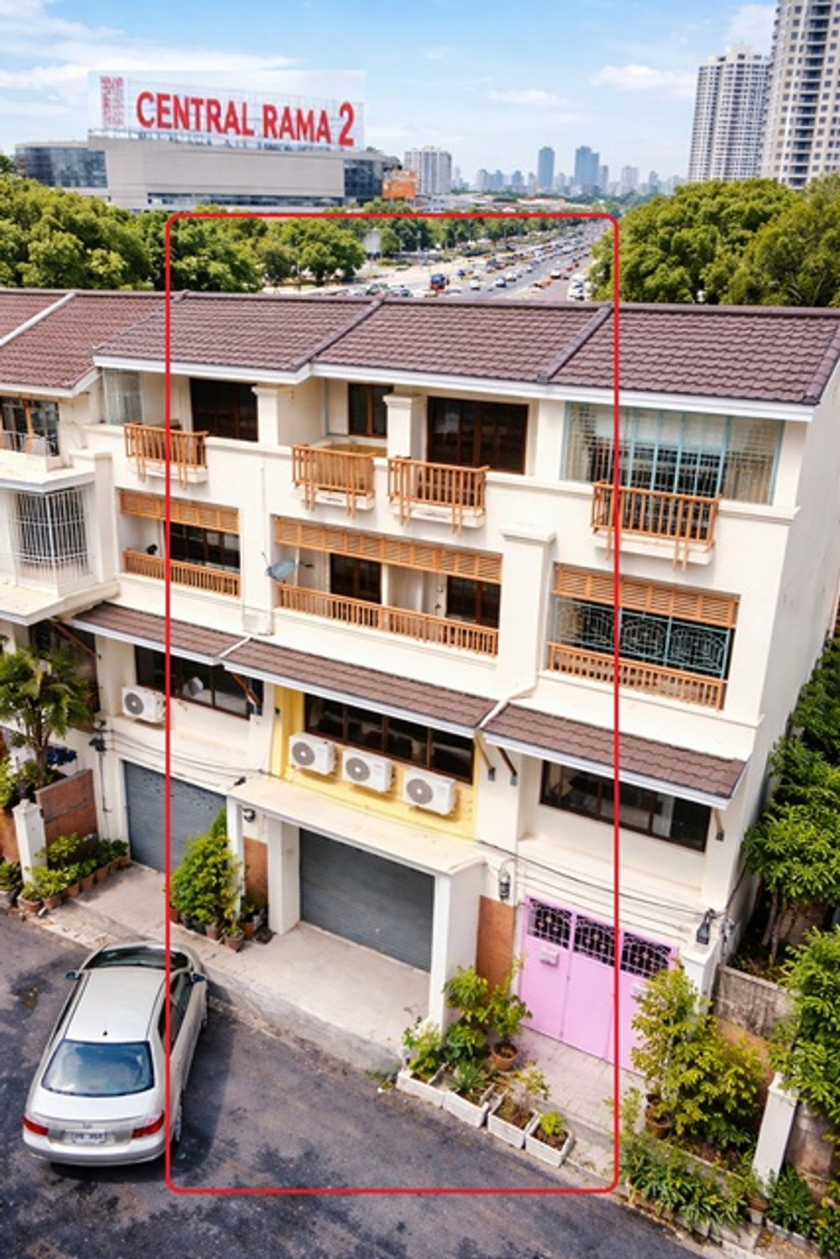 ให้เช่าอาคารพาณิชย์พระราม 2 บางขุนเทียน : ลดราคาครั้งที่5 เซนทรัลพระราม2 800ม. ไทวัสดุพระราม2 300ม. 5แอร์ ให้เช่าอาคาร 4 ชั้น 17ตร.วา. 272 ตร.ม. รพ.พระราม 2 4นอน โลตัส พระราม2