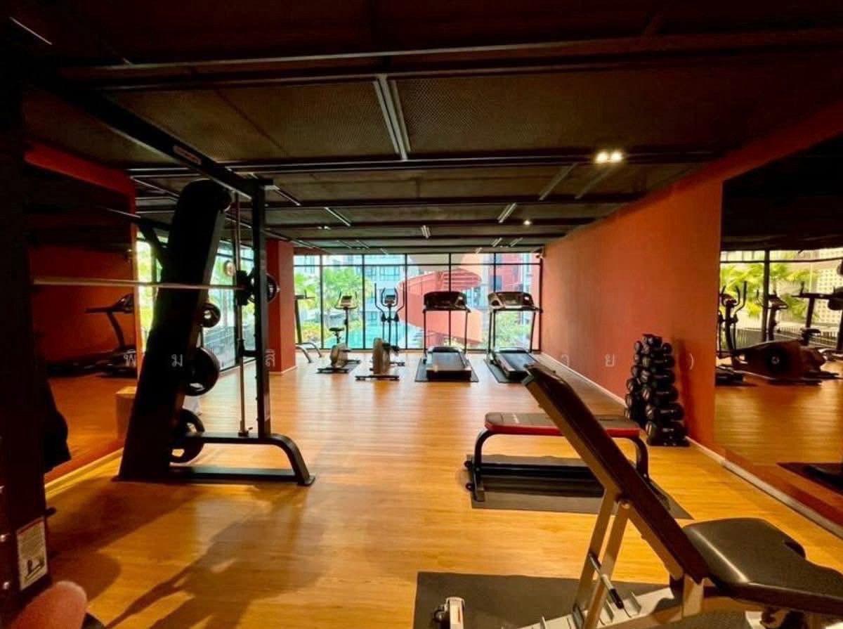 For RentCondoSamut Prakan,Samrong : For rent THE CUBE LOFT Srinakarin - Theppharak 🔥💰 10,000 baht / month size 28.50 sq m | 1 bedroom, 1 bathroom 
 swimming pool view