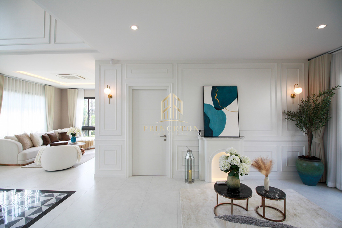 บ้านบางนา แบริ่ง ลาซาล :  บ้านเดี่ยวหรูสไตล์ Georgian เศรษฐสิริ บางนา กม.10 📞092-4252445 Setthasiri Bangna KM.10